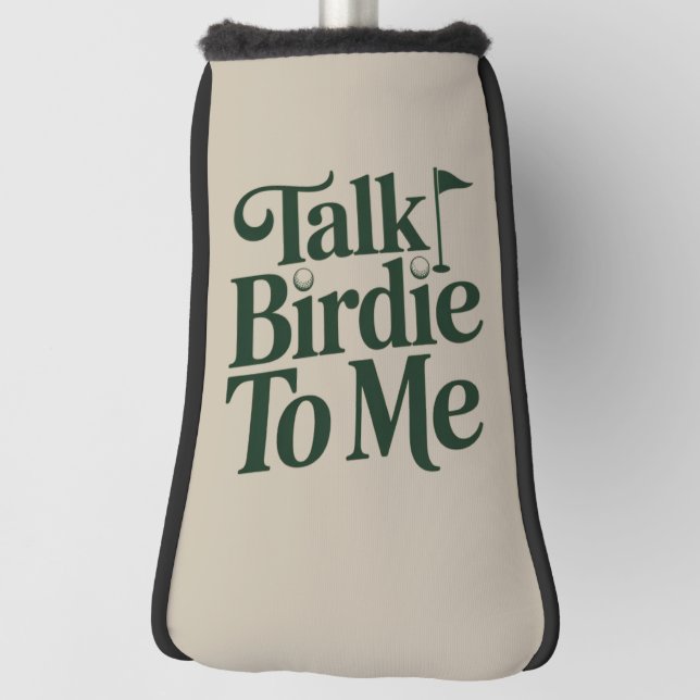 Talk Birdie To Me Golf Funny Girly Golfer Lover Head Cover (Rotate 90)