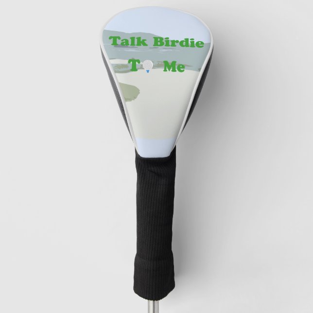 Talk Birdie to Me Golf Head Cover (Front)