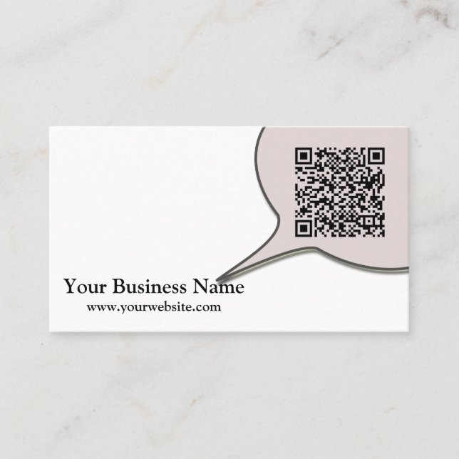 Talk Bubble Bioengineer Business Card (Front)