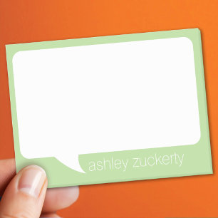 Talk Bubble Custom Name and PICK background colour Post-it Notes