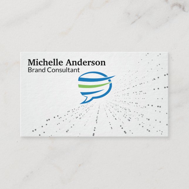 Talk Bubble Logo | Corp Business Card (Front)