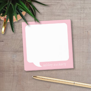 Talk Bubble Personalised Name - CAN EDIT COLOR Post-it Notes