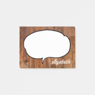 Talk Bubble Personalised Name Post-it Notes