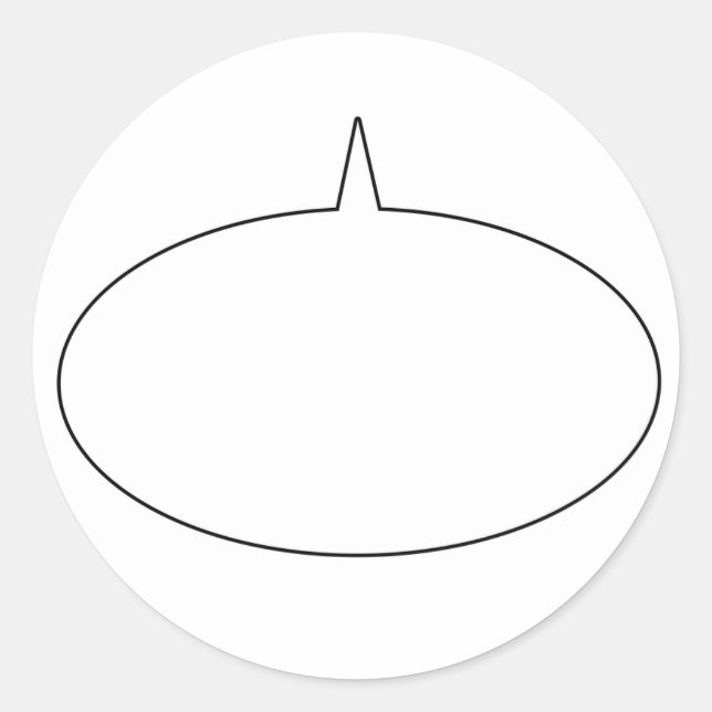 Talk Bubble Sticker (Front)