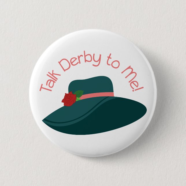 Talk Derby 6 Cm Round Badge (Front)