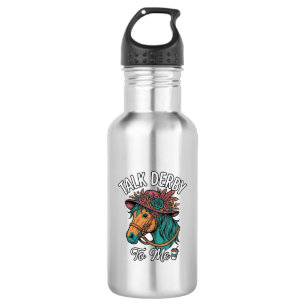 Talk Derby Horse Vintage Engraving Design 532 Ml Water Bottle