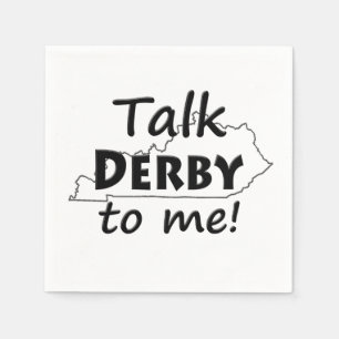 Talk Derby to me Derby Horse Race Party Napkin