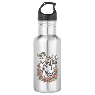 Talk Derby To Me Floral Horse Vintage Shirt_1 532 Ml Water Bottle