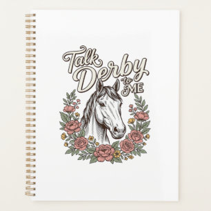 Talk Derby To Me Floral Horse Vintage Shirt_1 Planner