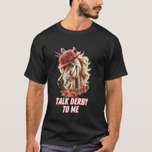 Talk Derby To Me Funny Horse Race Lover On Derby D T-Shirt