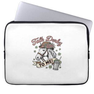 Talk Derby To Me Horse Mint Julep Vintage Shirt_1 Laptop Sleeve