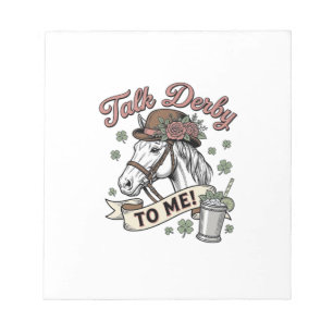 Talk Derby To Me Horse Mint Julep Vintage Shirt_1 Notepad