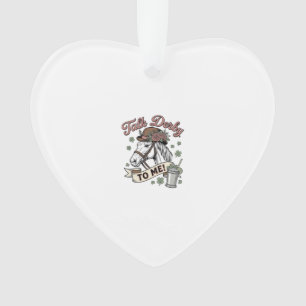 Talk Derby To Me Horse Mint Julep Vintage Shirt_1 Ornament