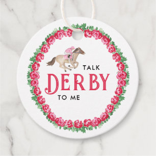 Talk Derby to Me Horse Race Derby Bridal Shower Favour Tags