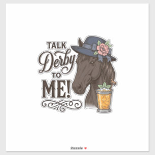 Talk Derby to Me Horse Vintage Engraving Shirt_1