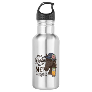 Talk Derby to Me Horse Vintage Engraving Shirt_1 532 Ml Water Bottle