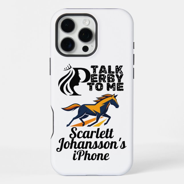 Talk Derby To Me iPhone Case (Back)