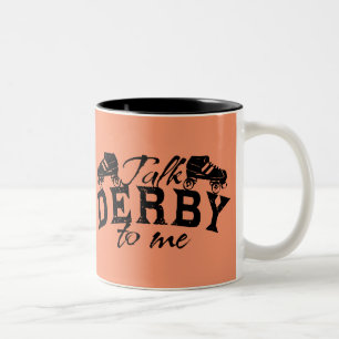 Talk Derby to me, Roller Derby Two-Tone Coffee Mug