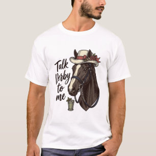 Talk Derby To Me Vintage Horse Racing Shirt Design