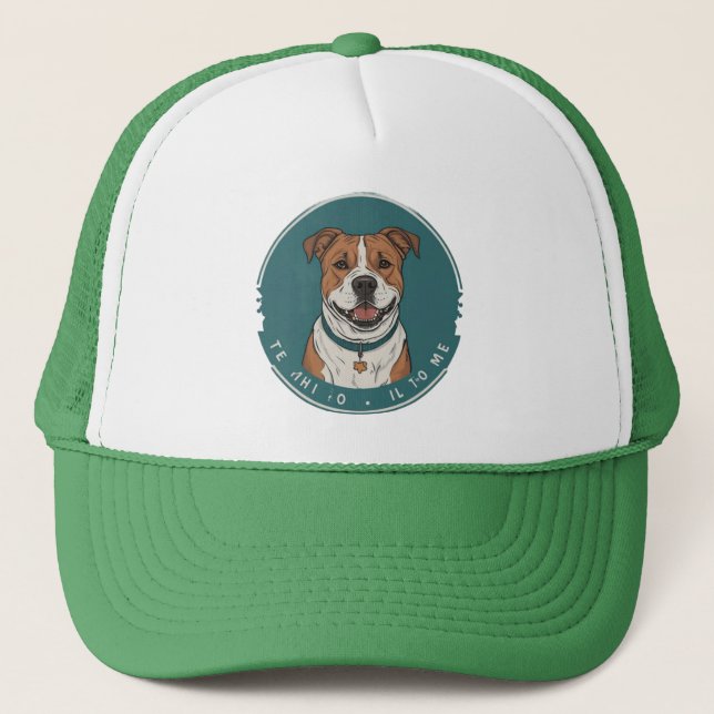 Talk Dog Love Trucker Hat (Front)