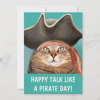 Talk Like A Pirate Funny Cat
