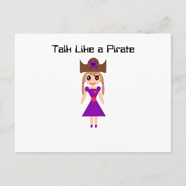 Talk Like a Pirate Postcard (Front)