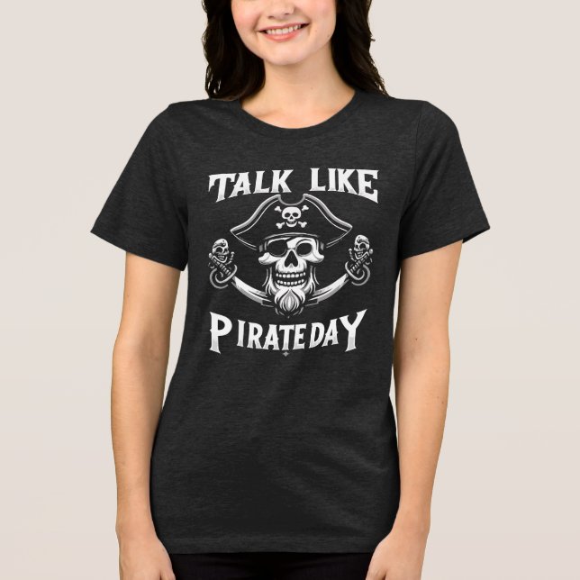 Talk Like Pirate Day T Shirt Design (Front)