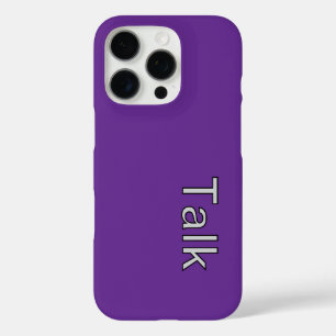 TALK Logo Purple iPhone 16 Pro Case