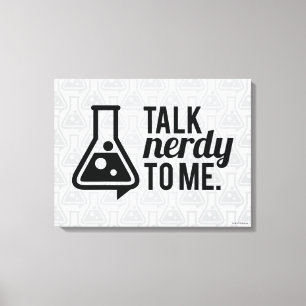 Talk Nerdy Canvas Print