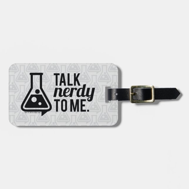 Talk Nerdy Luggage Tag (Front Horizontal)