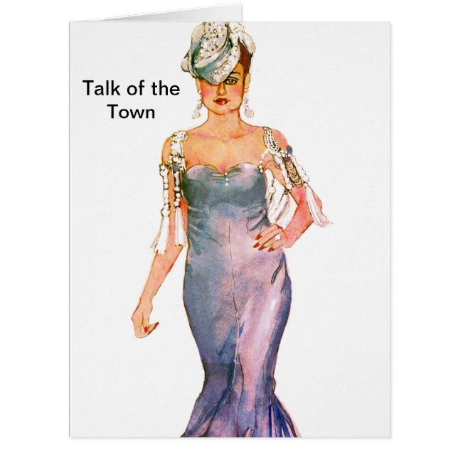 Talk of the Town Greeting Card or Invitation (Front)