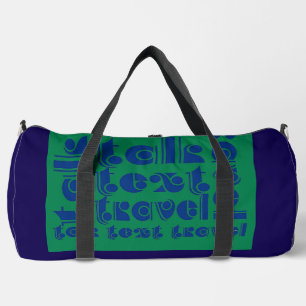 Talk Text Travel Duffle Bag