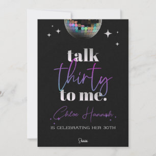 Talk Thirty to Me 30th Birthday Party Invitation