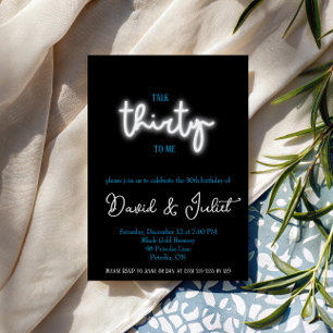 Talk Thirty To Me, 30th Birthday Party Invitation