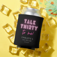 Talk THIRTY To Me 30th Birthday Party Neon Pink