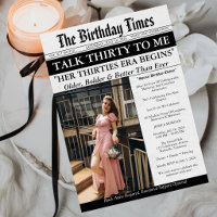 Talk Thirty To Me Newspaper 30th Birthday