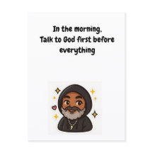 Talk to God First” Inspirational Card