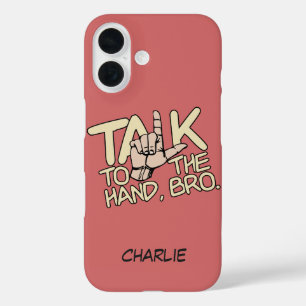 Talk To The Hand custom monogram phone cases