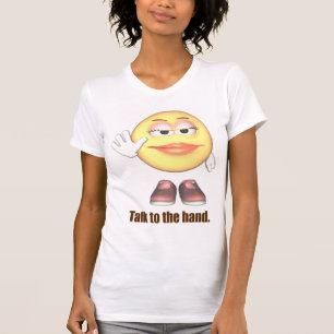 Talk To The Hand Ladies Casual Scoop T-Shirt