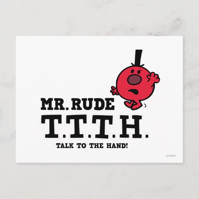 Talk To The Hand Postcard (Front)