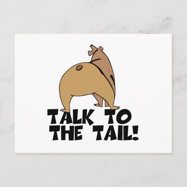 Talk to the Tail Bear Postcard (Front)