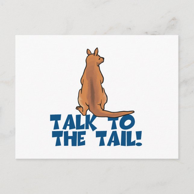 Talk to the Tail Kangaroo Postcard (Front)