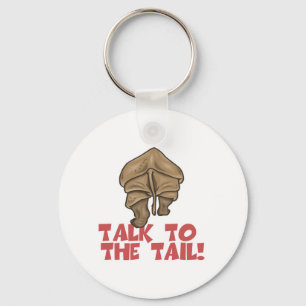 Talk to the Tail Rhino Key Ring