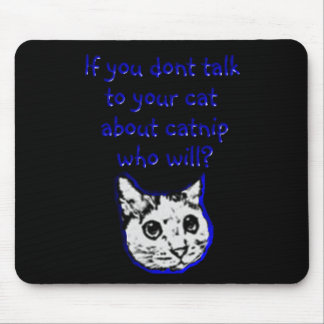 Talk to your cat about catnip mouse pad