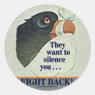 Talk Too Much Classic Round Sticker