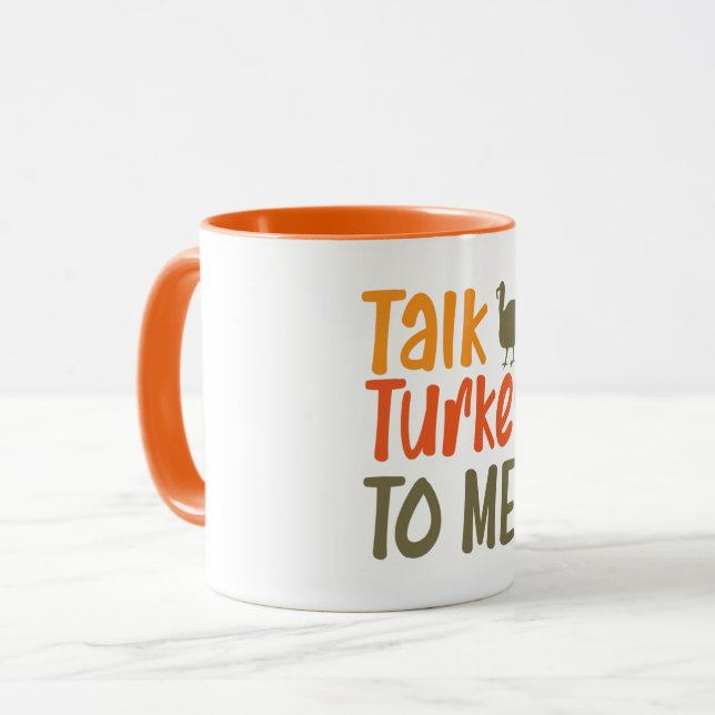 Talk Turkey To Me Combo Mug (Front Left)