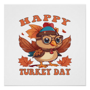 talk turkey to me Thanksgiving Poster