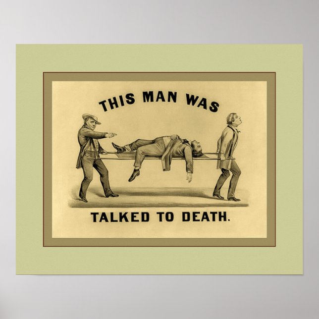 Talked To Death Poster (Front)