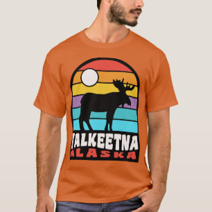 Talkeetna Alaska Moose Badge T-Shirt