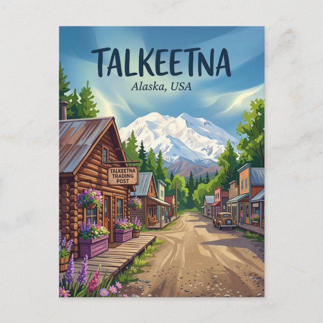 Talkeetna Alaska Postcard (Front)